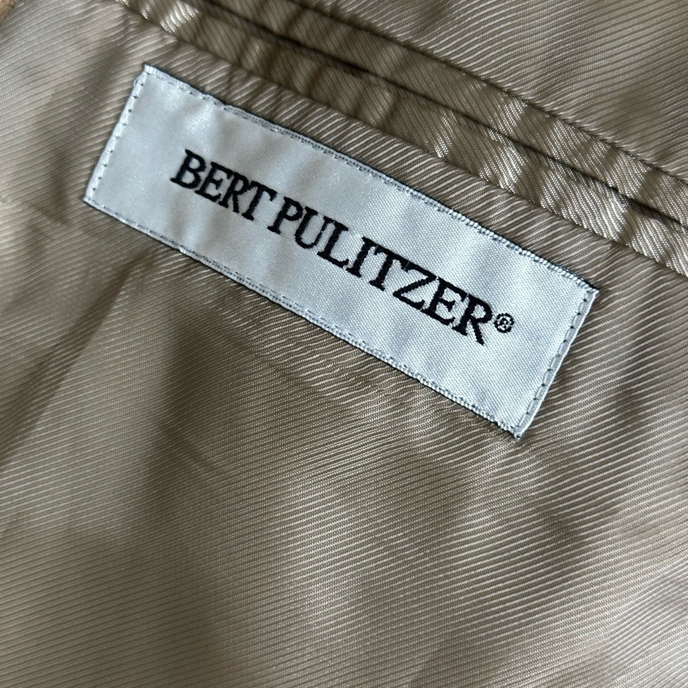 Bert Pulitzer Blazer Mens 48 Long Brown SupraSuede Sport Coat 3 Button - Picture 10 of 13